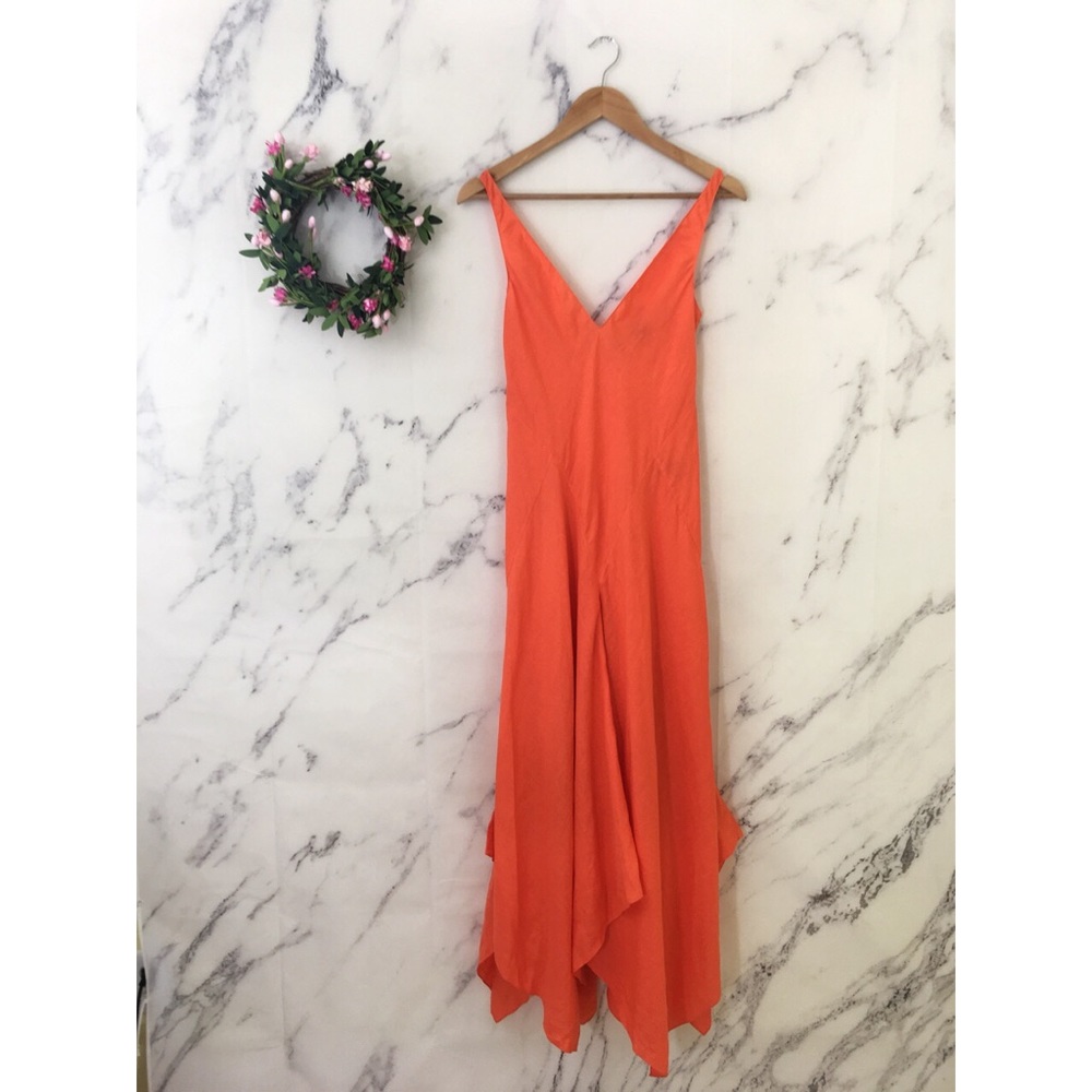 🔥SOLD🔥Ralph Lauren Purple Label Linen Midi Dress - Picture 1 of 8
